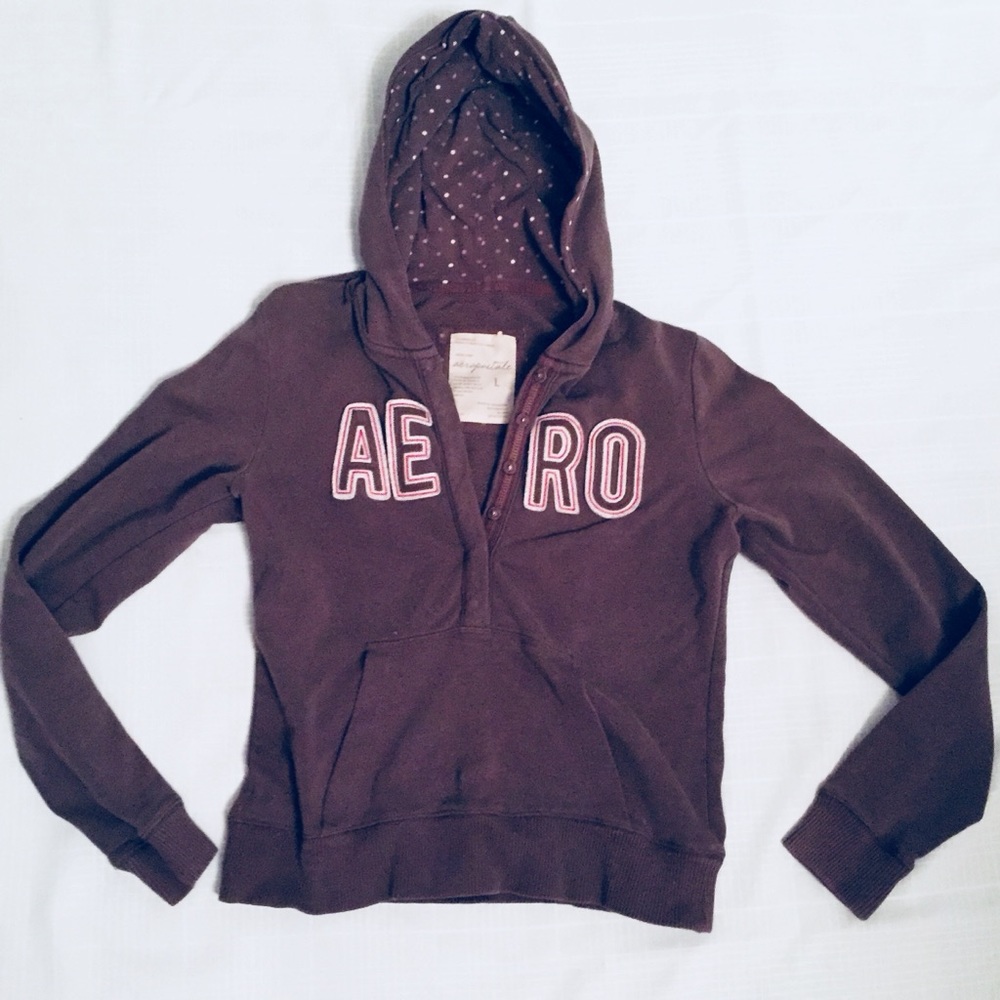 Aeropostale Brown Hoodie